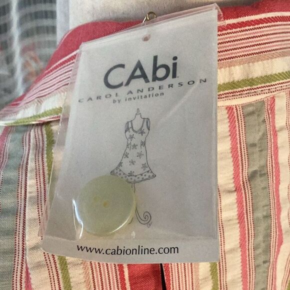 NWT CAbi Seersucker Striped Blazer Jacket Women’s 6 “An American In Paris” - Picture 9 of 10